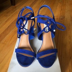 Steve Madden Cobalt Blue Lace Up Heels